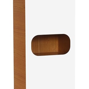 Kolomkast 160x40x32cm Creavit Pion met 4 lagen MDF verdelers Glas