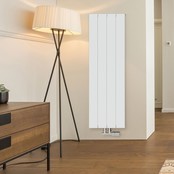 Designradiator King 120cm 648 Watt Mat Wit Middenonderaansluiting 120x37.5cm