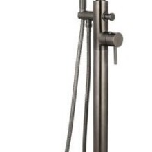 Vrijstaande badkraan Effeze Gunmetal Mengkraan Rond eengreep met Handdouche