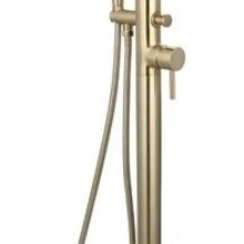 Vrijstaande badkraan Effeze Geborsteld Goud Mengkraan Rond eengreep met Handdouche