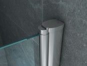 Badwand Elena 3-Delig 130x140cm Antikalk Helder Glas Chroom Profiel 6mm Veiligheidsglas Easy Clean omkeerbaar Badwand Elena 3-Delig 130x140cm Antikalk Helder Glas Chroom Profiel 6mm Veiligheidsglas Easy Clean omkeerbaar