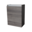 SANI-SUPPLY Fonteinkast 52x40x22cm Century Oak Scharnier Rechts Aluminium Greeplijst SaniPro