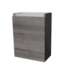 Fonteinkast 52x40x22cm Century Oak Scharnier Rechts Aluminium Greeplijst SaniPro