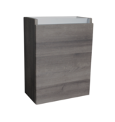Fonteinkast 52x40x22cm Century Oak Scharnier Links Aluminium Greeplijst SaniPro