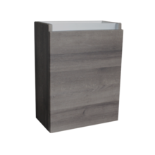 Fonteinkast 52x40x22cm Century Oak Scharnier Links Aluminium Greeplijst SaniPro