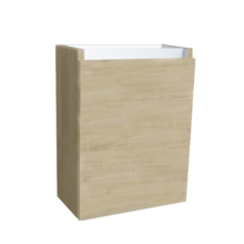 Fonteinkast 52x40x22cm Light Wood Scharnier Links Aluminium Greeplijst SaniPro