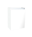 Fonteinkast 52x40x22cm Wit Hoogglans Scharnier Links Aluminium Greeplijst SaniPro