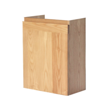 Fonteinkast 52x40x22cm Eiken rechts Scharnier SaniPro Wood Korpus Hangend Fonteinkast met Greeplijst