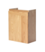 SANI-SUPPLY Fonteinkast 52x40x22cm Eiken rechts Scharnier SaniPro Wood Korpus Hangend Fonteinkast met Greeplijst