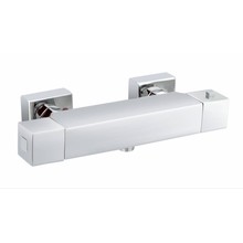 Douchemengkraan Vierkant Chroom Thermostaatkraan