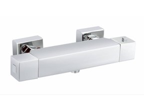 Douchemengkraan Vierkant Chroom Thermostaatkraan