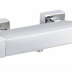 Douchemengkraan Vierkant Chroom Thermostaatkraan