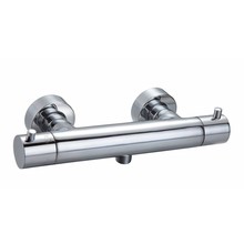 Douchemengkraan Rond Chroom Thermostaatkraan Opbouw 15cm HOH