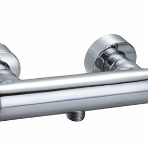 Douchemengkraan Rond Chroom Thermostaatkraan Opbouw 15cm HOH