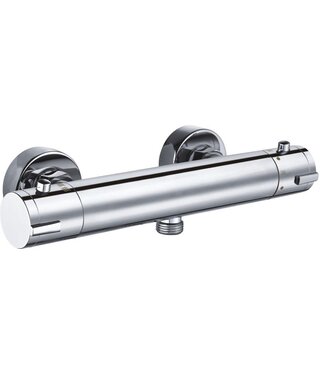 SANI-SUPPLY SaniPro New Rio Douchemengkraan Rond Chroom Thermostaatkraan Opbouw 15cm HOH