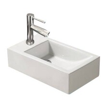 Keramische Toiletfontein Mini Quibic 45x25x12cm Links / Rechts