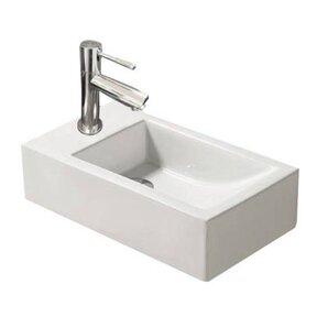 Keramische Toiletfontein Mini Quibic 45x25x12cm Links / Rechts