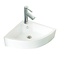 SANI-SUPPLY Toiletfontein Quartz Hoekfontein 32x32x13cm Keramiek Mini Fonteintafel