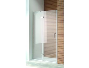 Douchedeur Quadra Nisdeur 90x200cm Draaideur Helder Glas Chroom Profiel 8mm Veiligheidsglas
