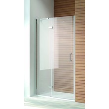 Douchedeur Quadra Nisdeur 120x200cm Draaideur Helder Glas Chroom Profiel 8mm Veiligheidsglas