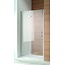 SANI-SUPPLY Douchedeur Quadra Nisdeur 140x200cm Draaideur Helder Glas Chroom Profiel 8mm Veiligheidsglas met steunarm 119 - 123cm