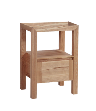 SANI-SUPPLY Robusta Onderkast Wastafel 60x47x85cm Massief Eikenhout SaniPro