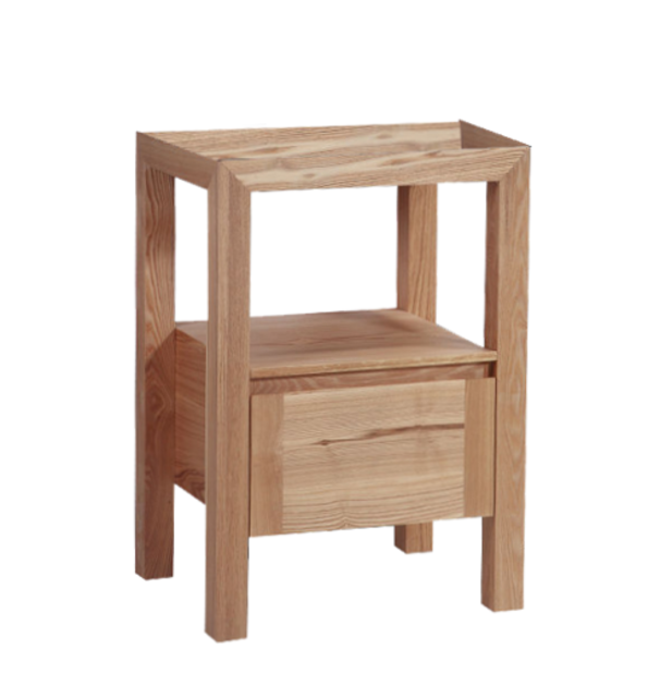 Robusta Onderkast Wastafel 60x47x85cm Massief Eikenhout SaniPro Robusta Onderkast Wastafel 60x47x85cm Massief Eikenhout SaniPro