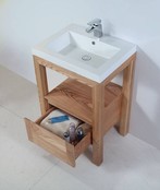 Robusta Onderkast Wastafel 60x47x85cm Massief Eikenhout SaniPro Robusta Onderkast Wastafel 60x47x85cm Massief Eikenhout SaniPro