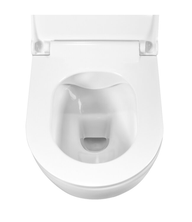 GEBERIT Geberit Toiletset UP 320 Aloni Flatline Rimfree Softclose Quickrelease Toiletbril Alpha Mat Zwart