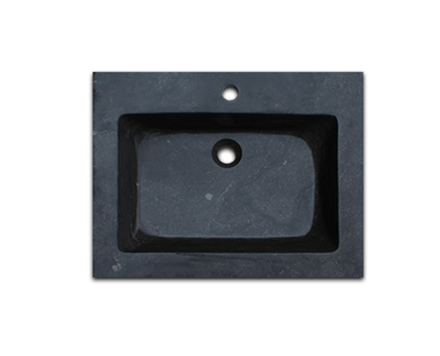 Badkamermeubelset Robusta Stone 60x47x85cm Natuursteen Wastafelblad SaniPro Wood Eiken / Multiplex kraangaten (0 - 1) incl. Spiegel