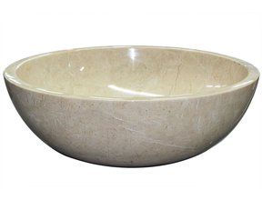 Opzet Waskom Marmer Beige 38x12cm