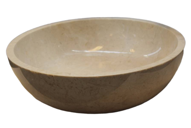 Opzet Waskom Marmer Beige 38x12cm