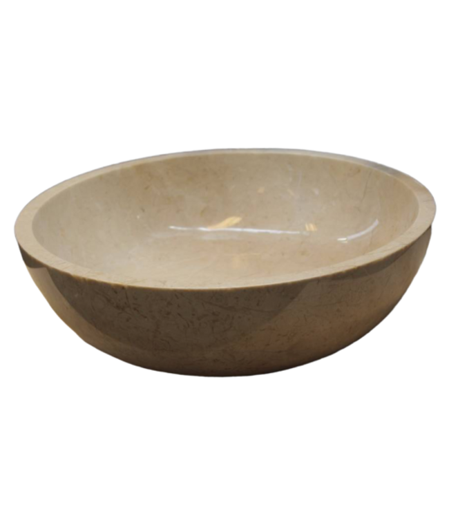 SANI-SUPPLY Opzet Waskom Marmer Beige 38x12cm