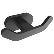 Toilet Accessoires Set Rodeo Mat Zwart Toiletrolhouder Toiletborstelhouder, reserverolhouder en handdoekhaak