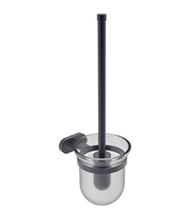 CREAVIT Toilet Accessoires Set Rodeo-1 Mat Zwart Toiletrolhouder Toiletborstelhouder en handdoekhaak