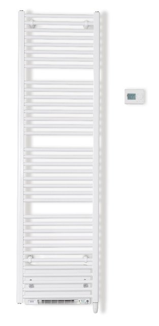 Stelrad Elektrisch Handdoekradiator Dahlia E-Vento 1950 WATT 180x60cm ECO design met digitale thermostaat en blower wit (RAL9016)