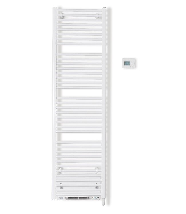 BELRAD Stelrad Elektrisch Handdoekradiator Dahlia E-Vento 1950 WATT 180x60cm ECO design met digitale thermostaat en blower wit (RAL9016)
