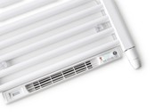 Stelrad Elektrisch Handdoekradiator Dahlia E-Vento 1950 WATT 180x60cm ECO design met digitale thermostaat en blower wit (RAL9016)