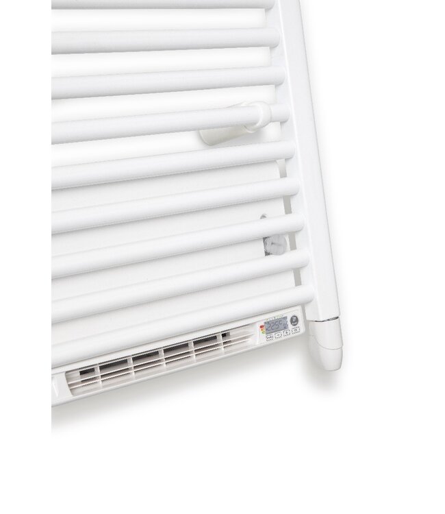 BELRAD Stelrad Elektrisch Handdoekradiator Dahlia E-Vento 1950 WATT 180x60cm ECO design met digitale thermostaat en blower wit (RAL9016)