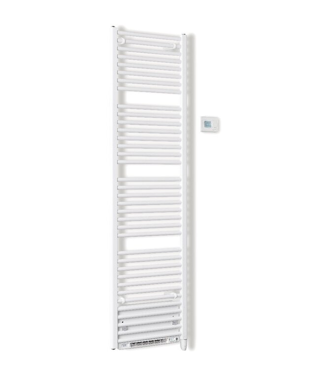 BELRAD Stelrad Elektrisch Handdoekradiator Dahlia E-Vento 1950 WATT 180x60cm ECO design met digitale thermostaat en blower wit (RAL9016)