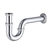 S-Buissifon Chroom Sifon Metaal 5/4 -1/4 - 25cm afvoersifon wastafel