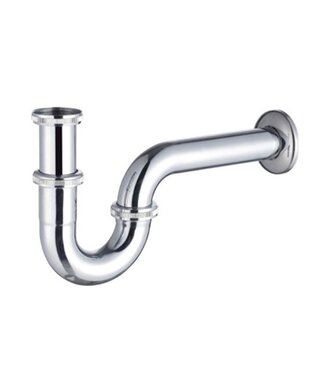 CREAVIT S-Buissifon Chroom Sifon Metaal 5/4 -1/4 - 25cm afvoersifon wastafel