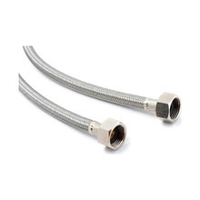 Flexibele aansluitslang 1/2Fx1/2F Buigzame verbindingsslang RVS 30cm tot 100cm binnendraad