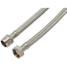 Flexibele aansluitslang binnendraad1/2F buitendraad 1/2M Buigzame verbindingsslang RVS 30cm tot 100cm