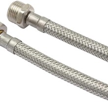 Flexibele aansluitslang binnendraad 3/8F buitendraad 3/8M Buigzame verbindingsslang RVS 30cm tot 100cm