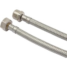 Flexibele aansluitslang binnendraad 3/8F buitendraad 3/8M Buigzame verbindingsslang RVS 30cm tot 100cm