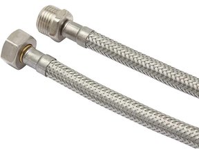 Flexibele aansluitslang binnendraad 3/8F buitendraad 3/8M Buigzame verbindingsslang RVS 30cm tot 100cm