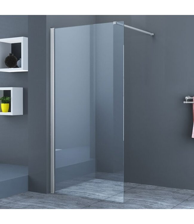 Inloopdouche Eco Nano 90x200cm Antikalk Helder Glas Chroom Profiel 8mm Veiligheidsglas Easy Clean