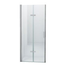 Douchedeur Miami Nisdeur Vouwdeur 80x202cm Antikalk Helder Glas Chroom Profiel 8mm Veiligheidsglas
