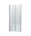 Douchedeur Miami Nisdeur Vouwdeur 80x202cm Antikalk Helder Glas Chroom Profiel 8mm Veiligheidsglas